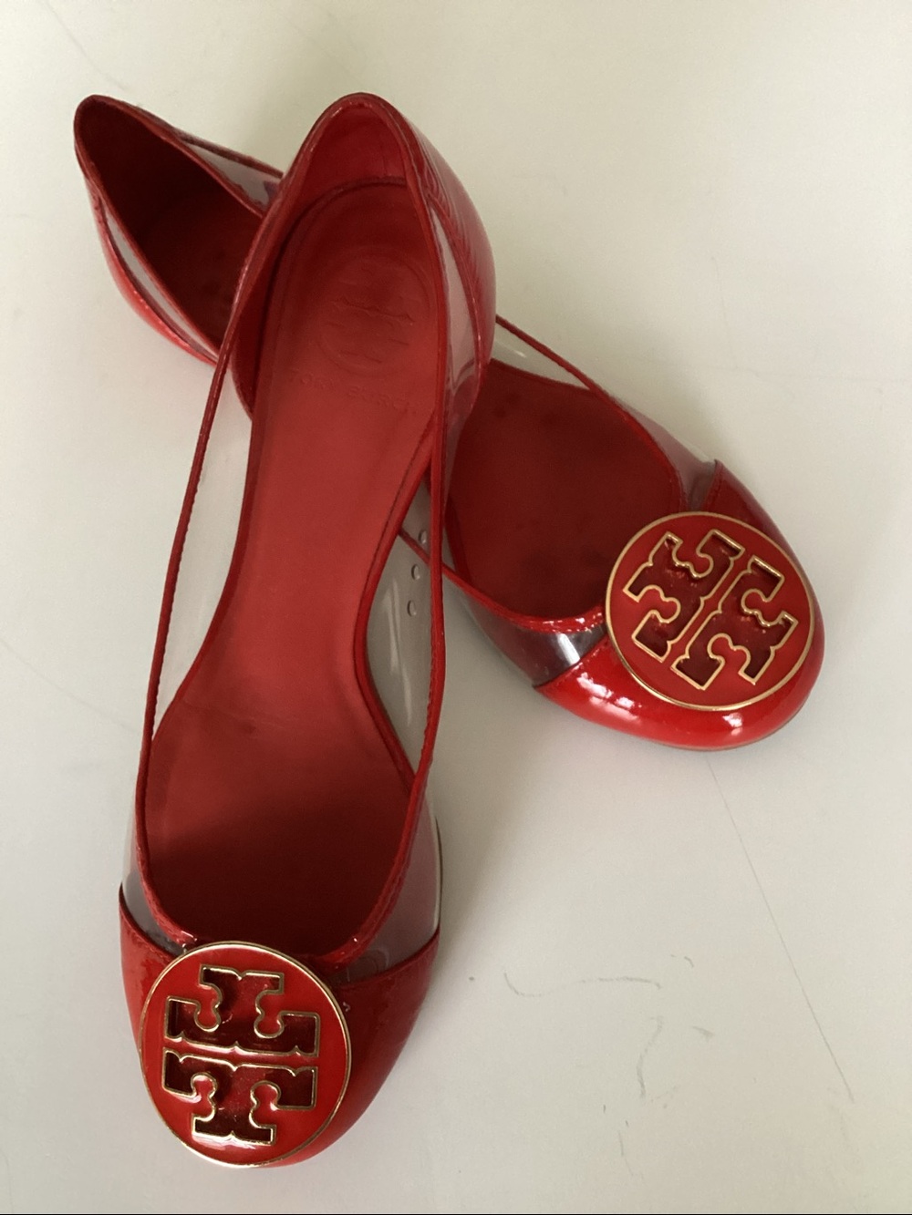 TORY BURCH REVA AUDREY BALLET FLATS SZ 5.5
